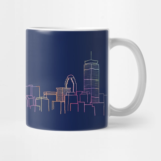 Boston Skyline 2 by doodlesbydani